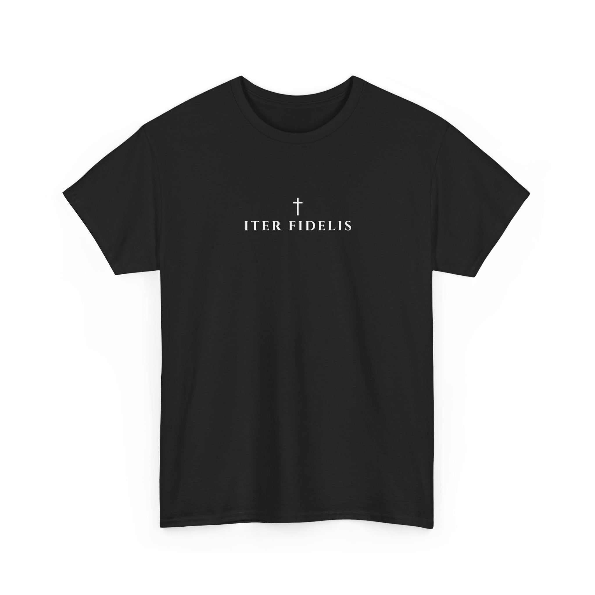St. Benedict Medal design Tee | Ora et Labora, Iter Fidelis