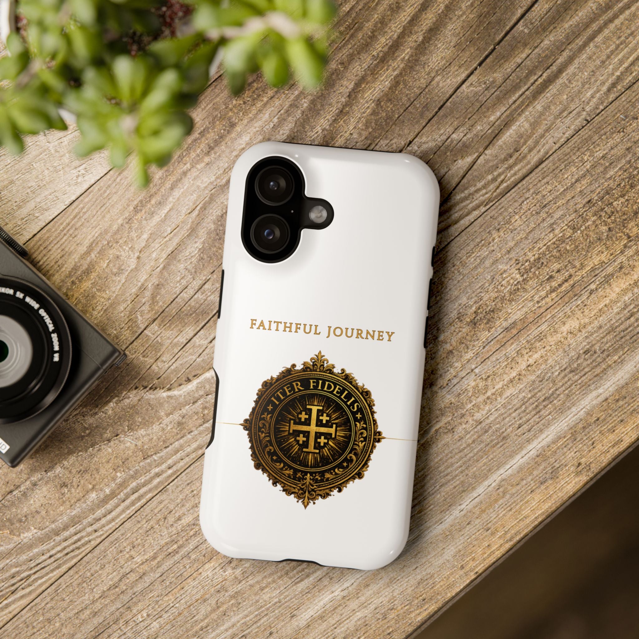 Faithful Journey Impact-Resistant Phone Case — 'Faithful Journey' ITER FIDELIS Seal