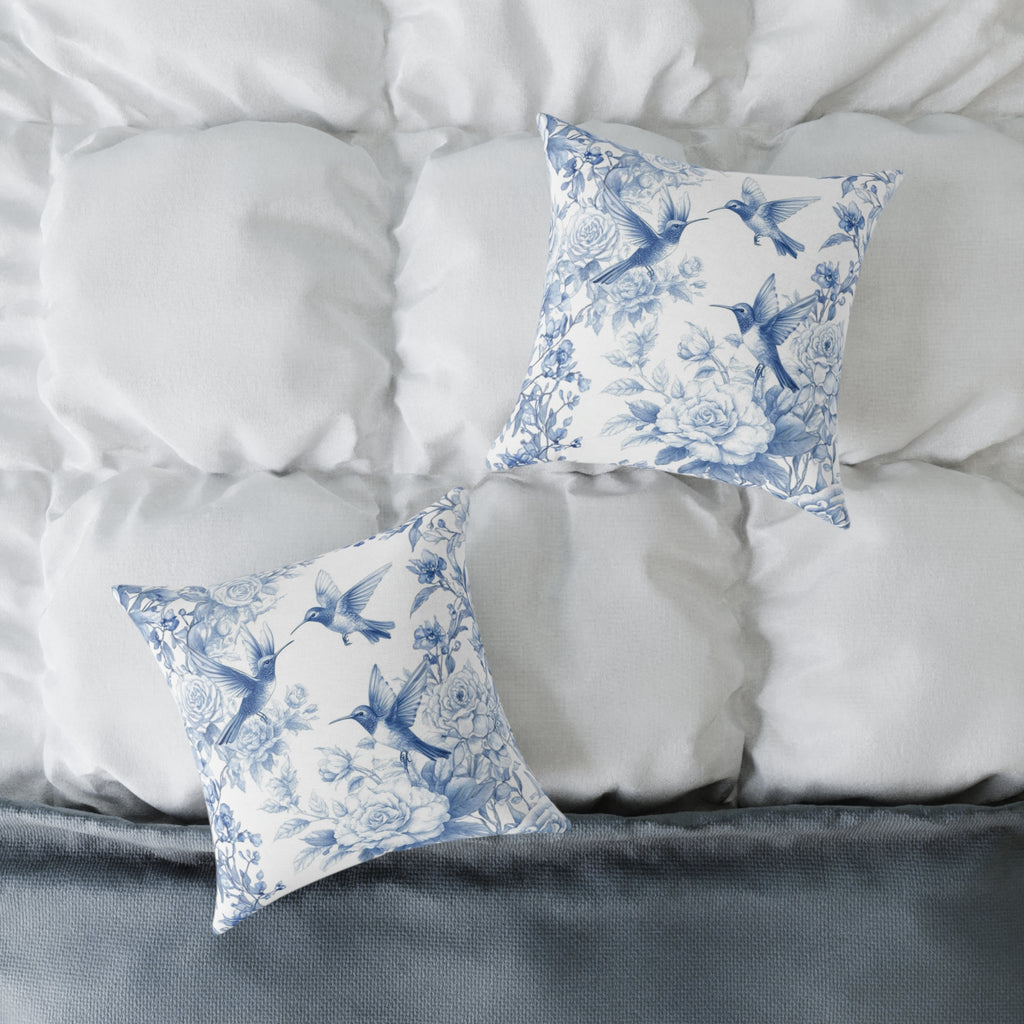 Porcelain Flight Throw Pillow