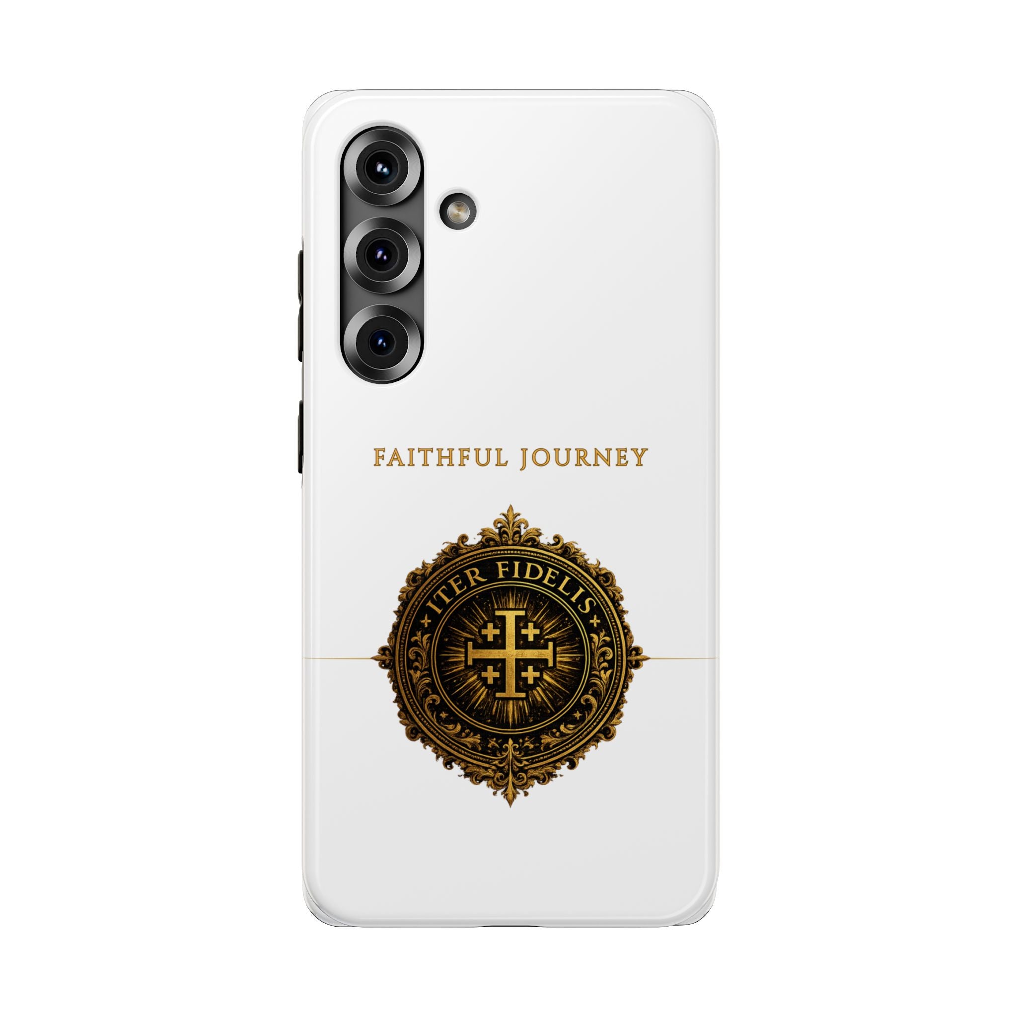 Faithful Journey Impact-Resistant Phone Case — 'Faithful Journey' ITER FIDELIS Seal