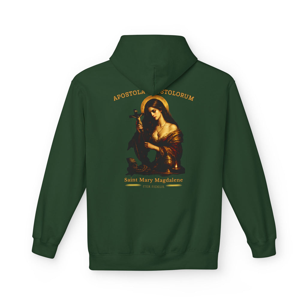 Mary Magdalene Graphic Hoodie — "Iter Fidelis" Religious Art Pullover