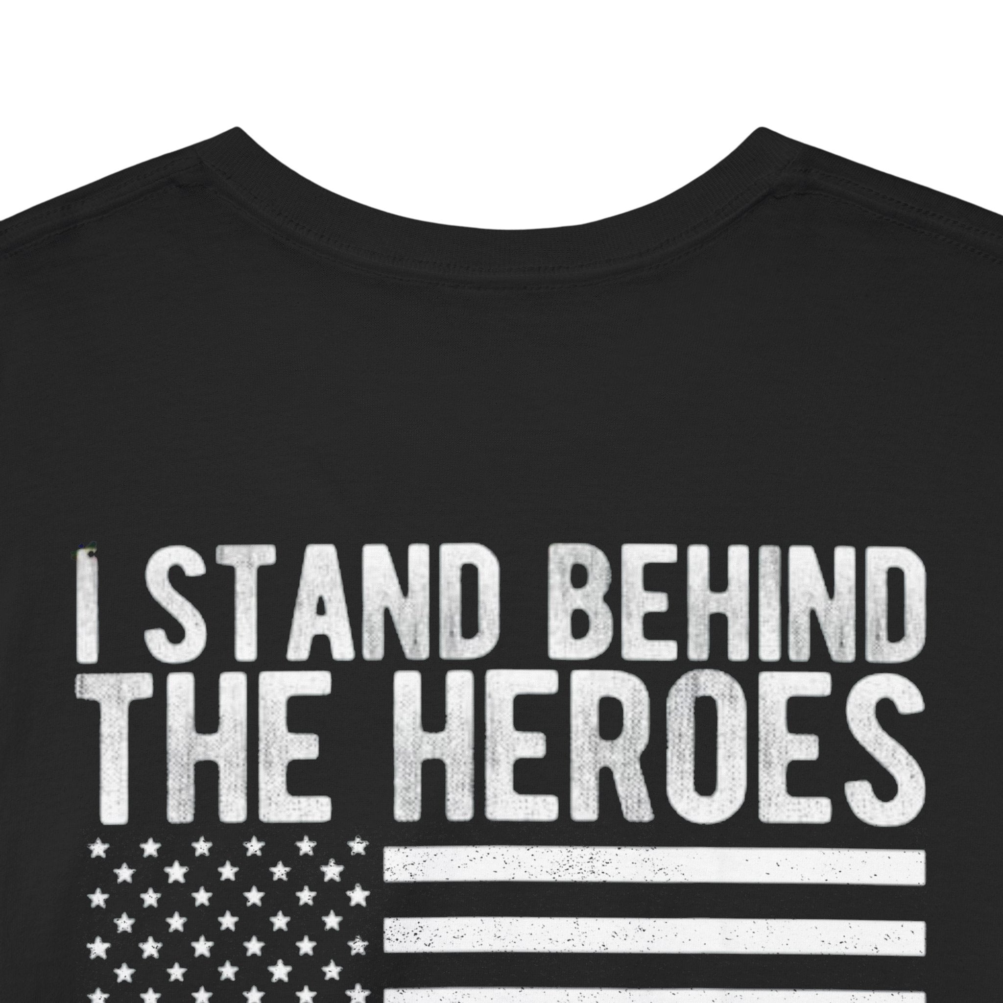 Iter Fidelis – Stand Behind the Heroes Thin Blue Line Tee