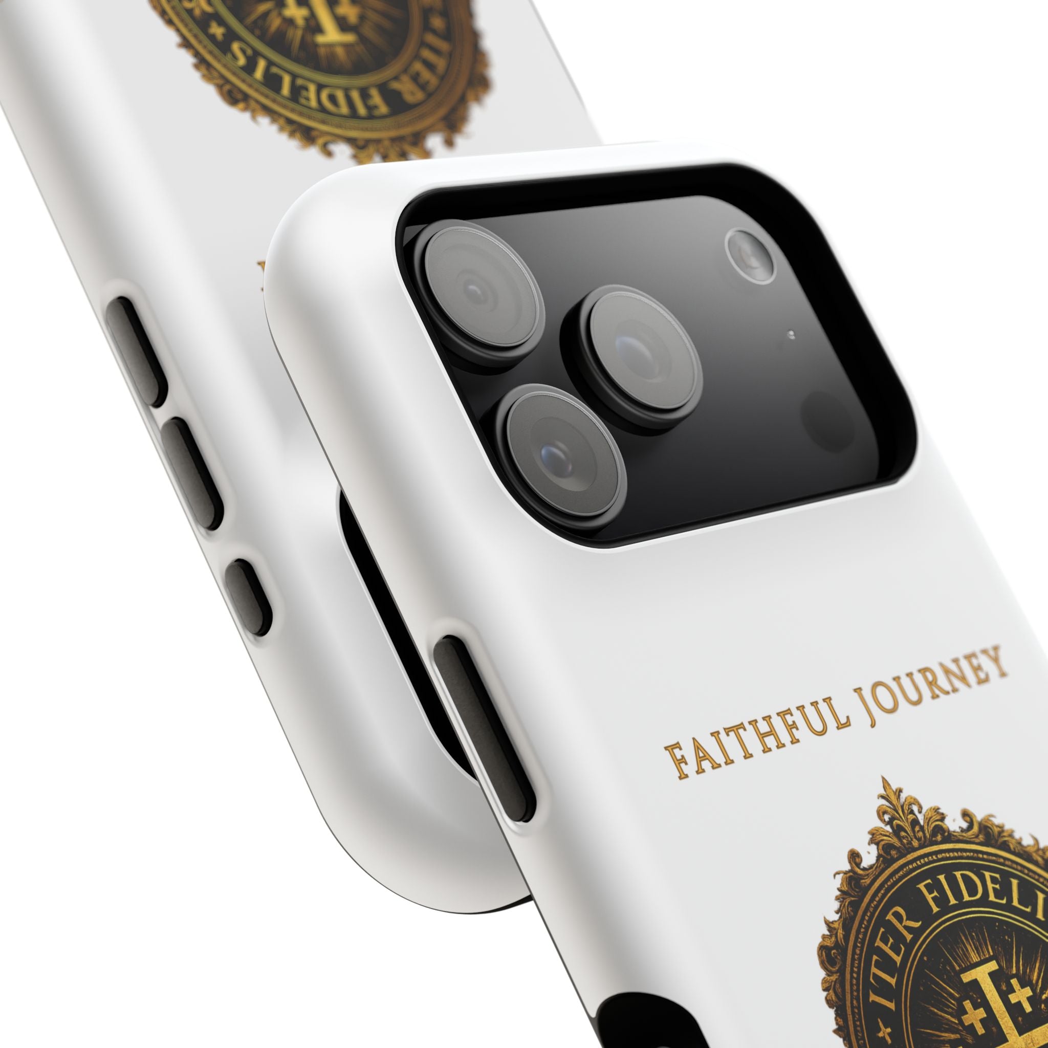 Faithful Journey Impact-Resistant Phone Case — 'Faithful Journey' ITER FIDELIS Seal