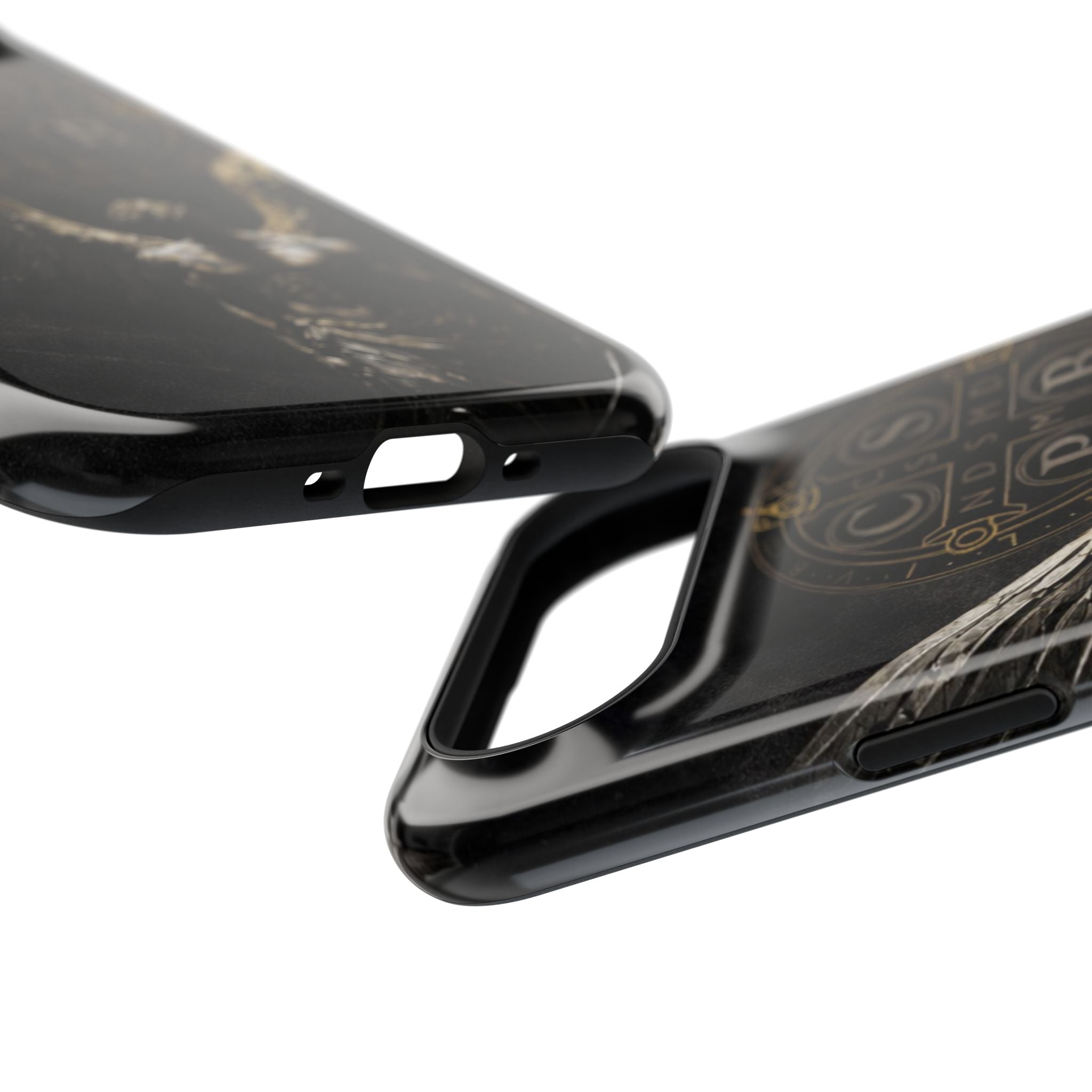 Saint Benedict Medal Phone Case – Archangel Warrior Design, Catholic Protection Case (iPhone & Samsung)