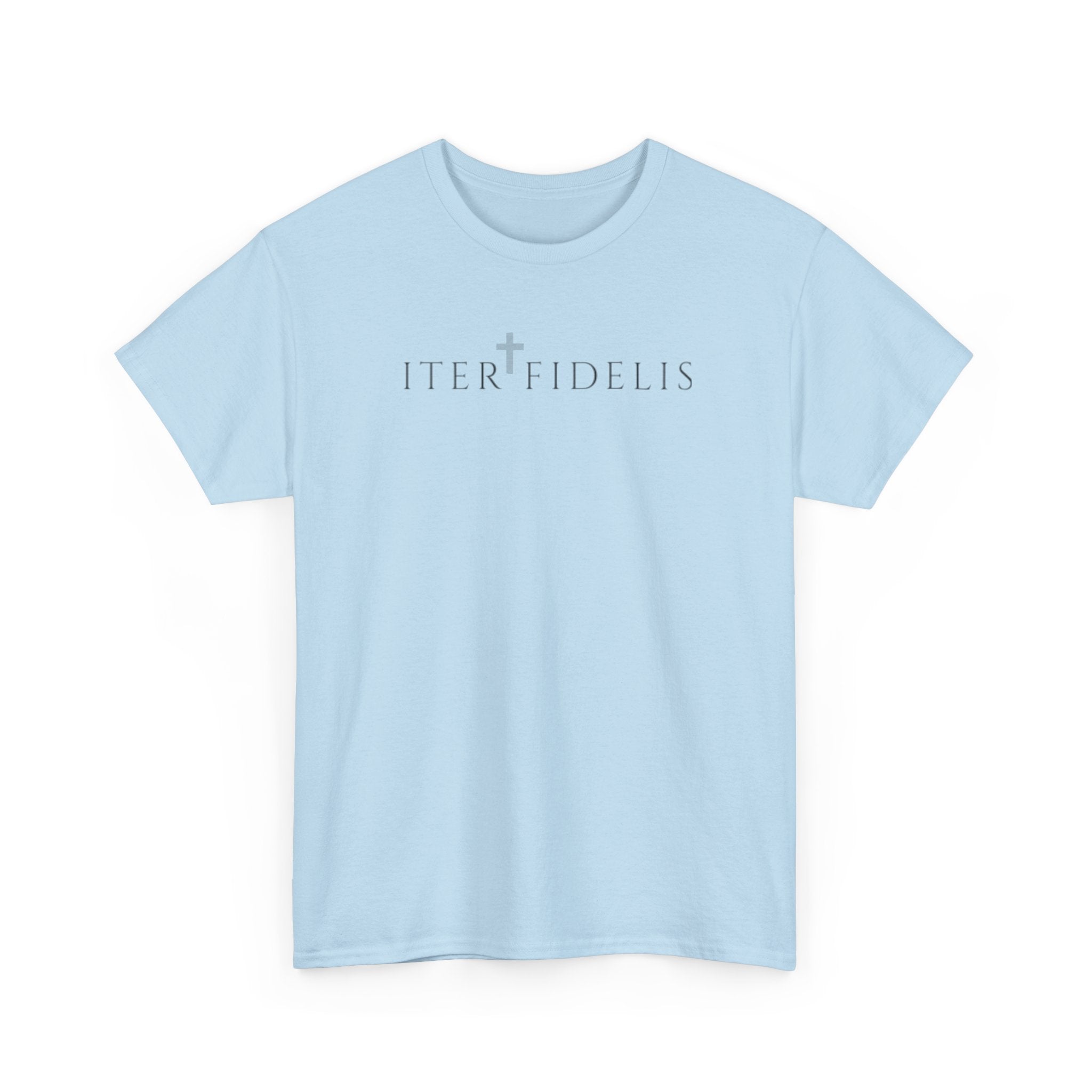 Christian Shield Tee — "Iter Fidelis" & Ephesians 6:16 Faith T‑Shirt
