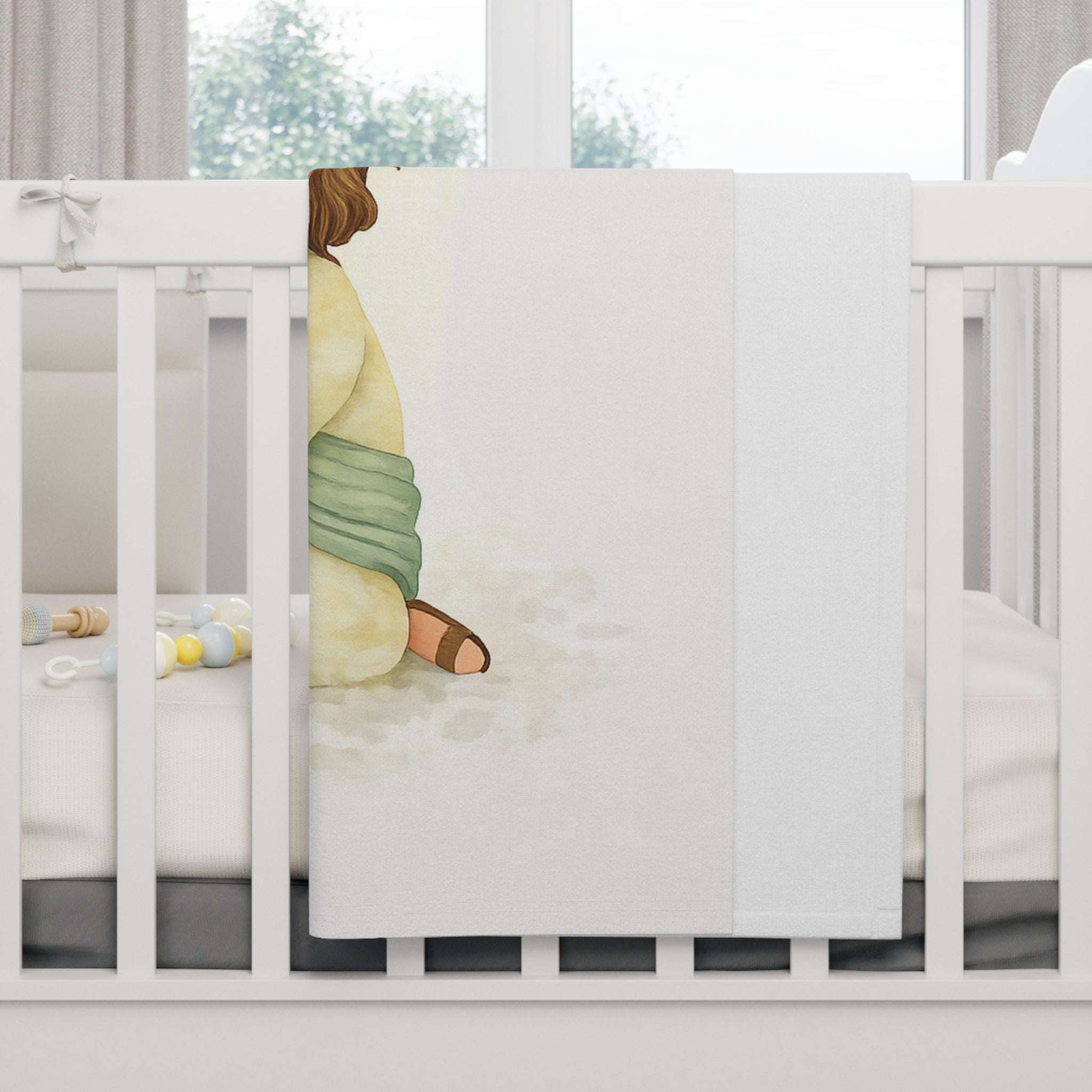 Little Lamb You Are Loved Soft Fleece Baby Blanket