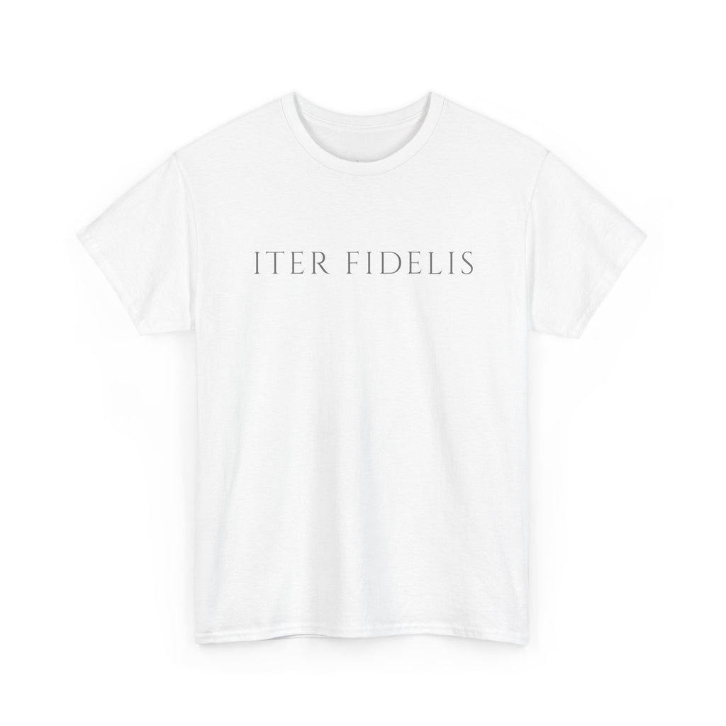 T-Shirt — Iter Fidelis Minimalist Adoration Graphic Tee