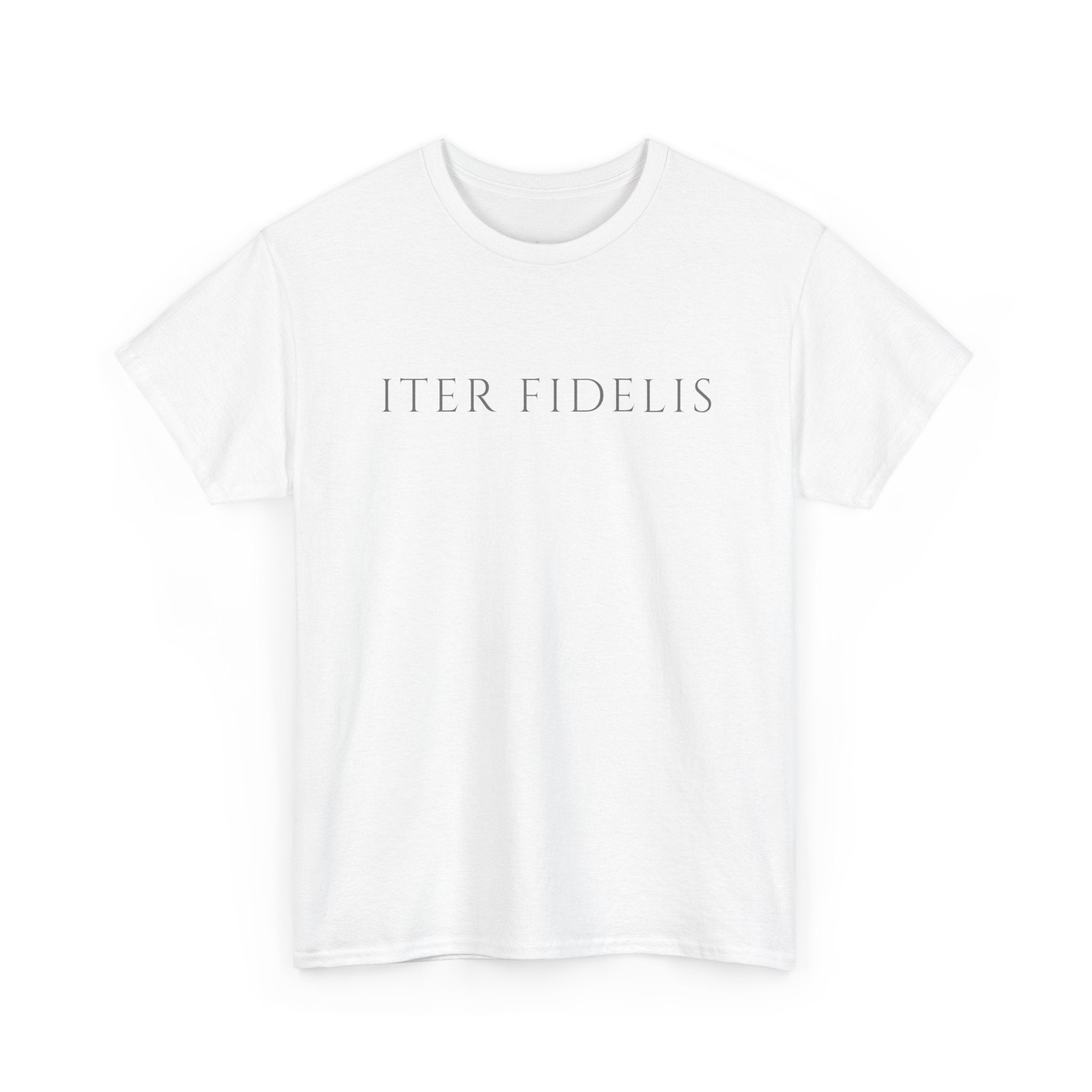 T-Shirt — Iter Fidelis Minimalist Adoration Graphic Tee