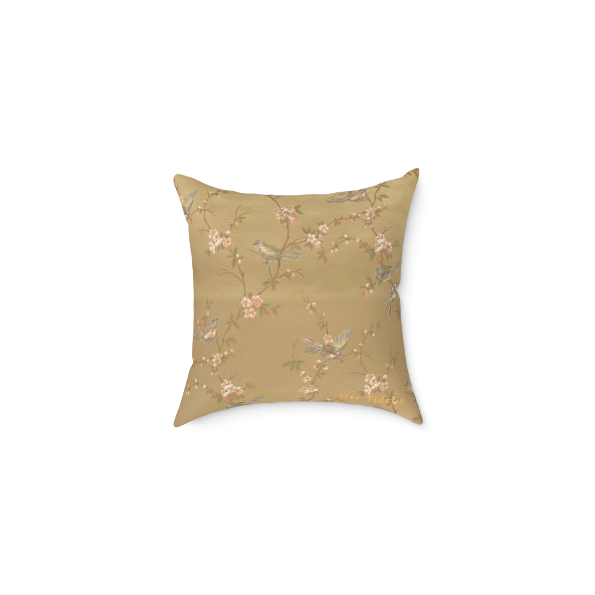 Golden Orchard Iter Fidelis Throw Pillow