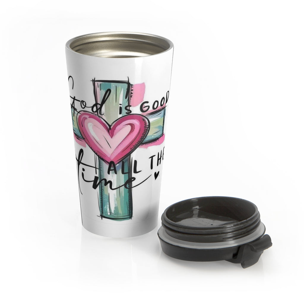 God is Good Travel Mug — Iter Fidelis Stainless Steel Tumbler