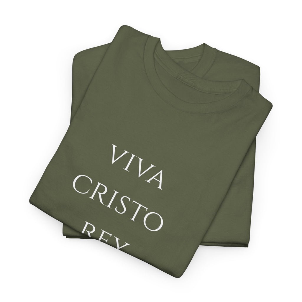Viva Cristo Rey T-Shirt | Spanish Religious Phrase Tee