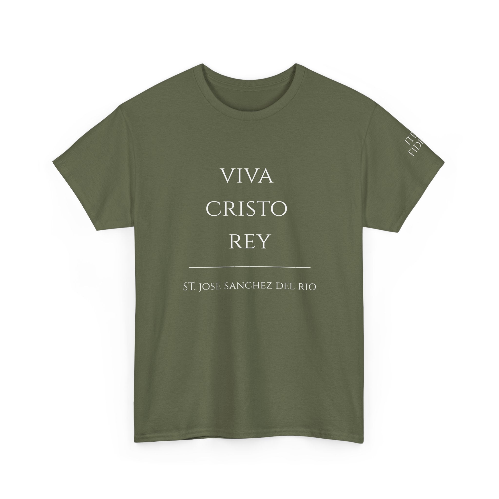 Viva Cristo Rey T-Shirt | Spanish Religious Phrase Tee