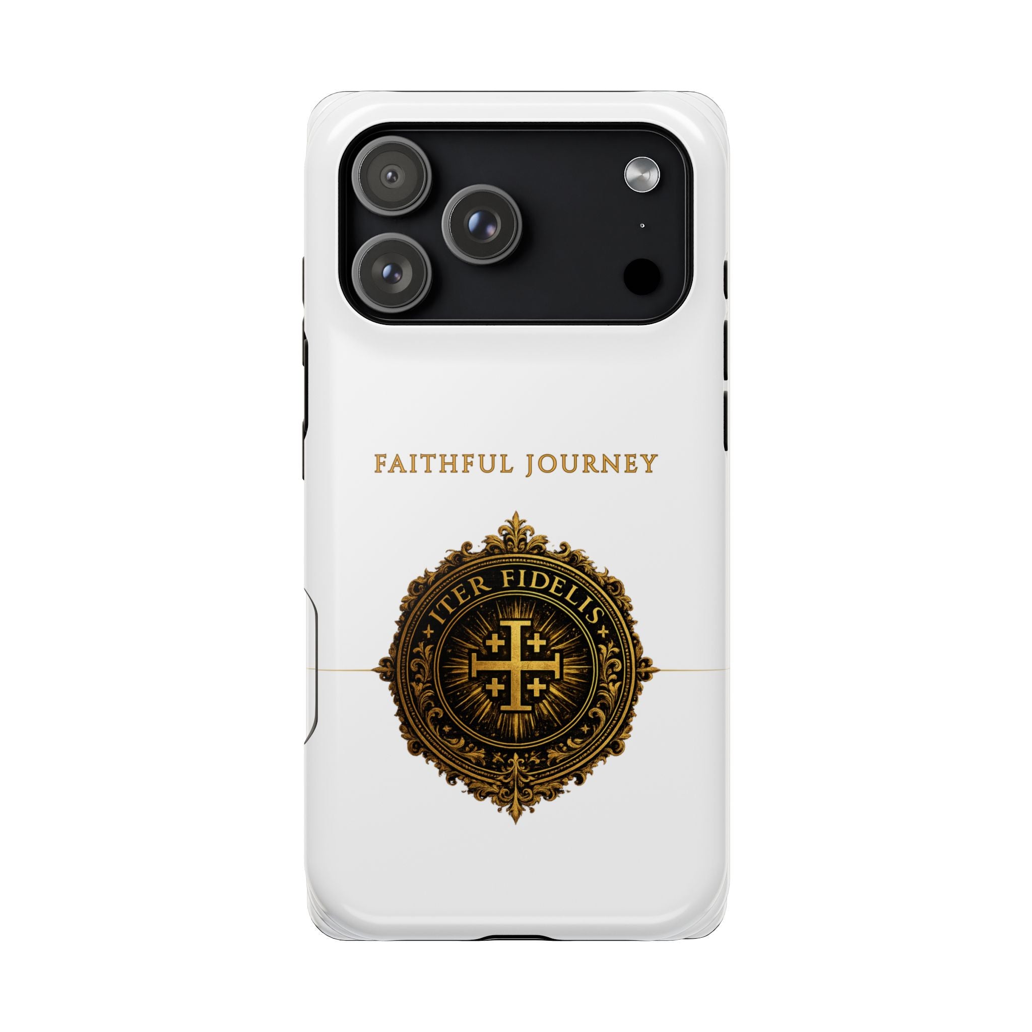 Faithful Journey Impact-Resistant Phone Case — 'Faithful Journey' ITER FIDELIS Seal