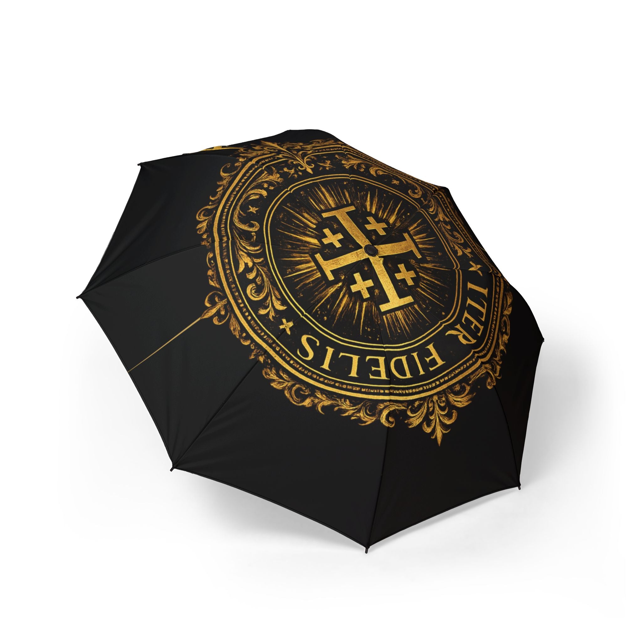 Iter Fidelis Seal Collapsible Umbrella — Faithful Journey Edition