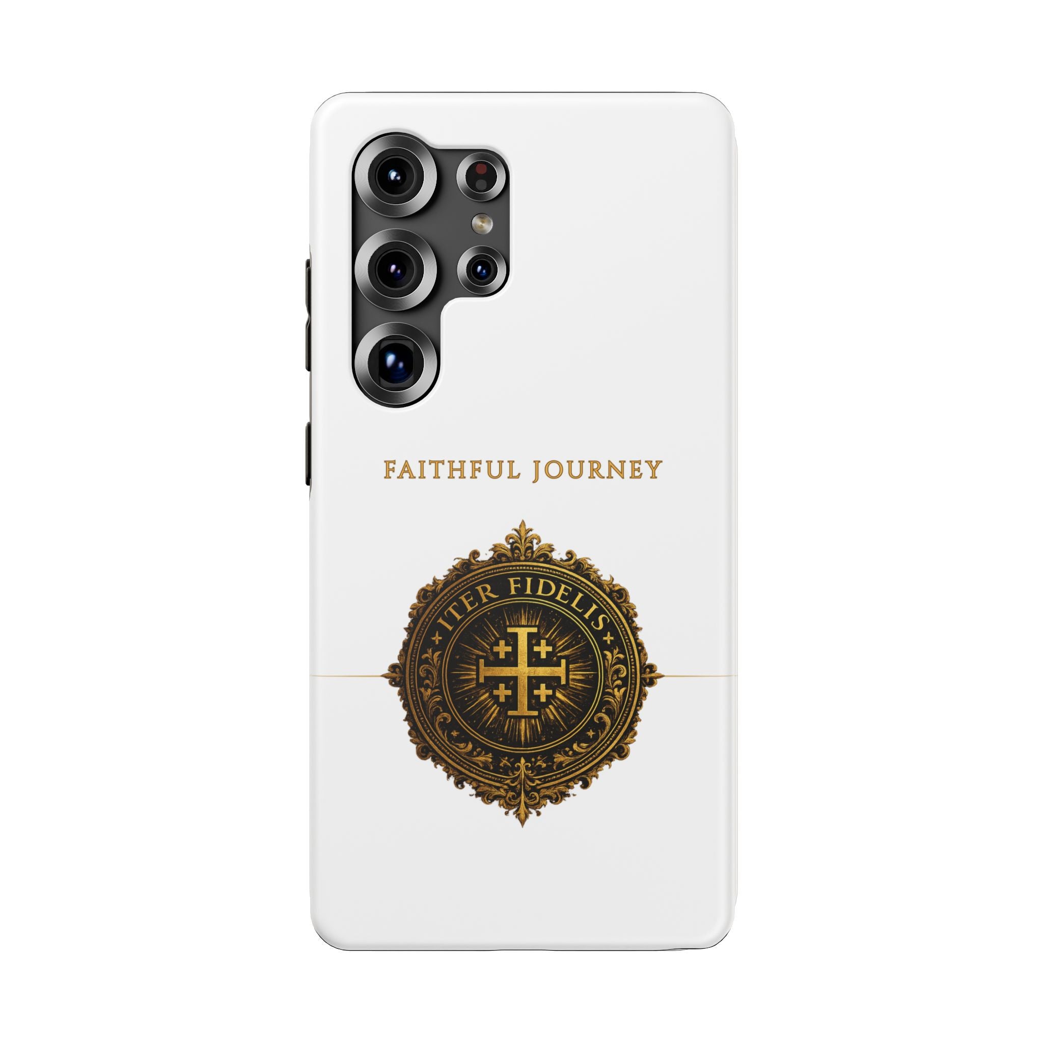 Faithful Journey Impact-Resistant Phone Case — 'Faithful Journey' ITER FIDELIS Seal