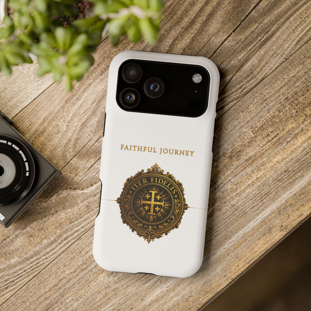 Faithful Journey Impact-Resistant Phone Case — 'Faithful Journey' ITER FIDELIS Seal