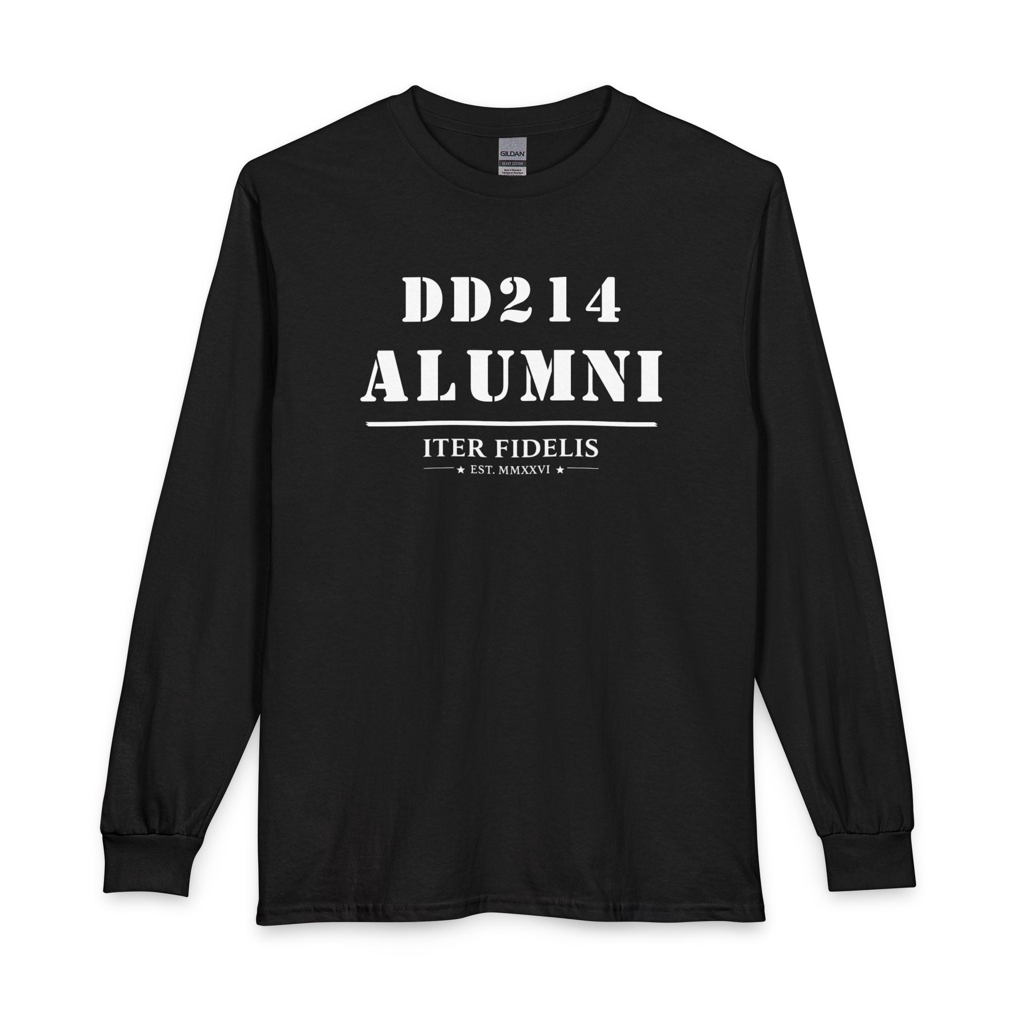 DD214 Alumni Marine Corps Veteran T-Shirt — 'I Have Earned It' Military LS