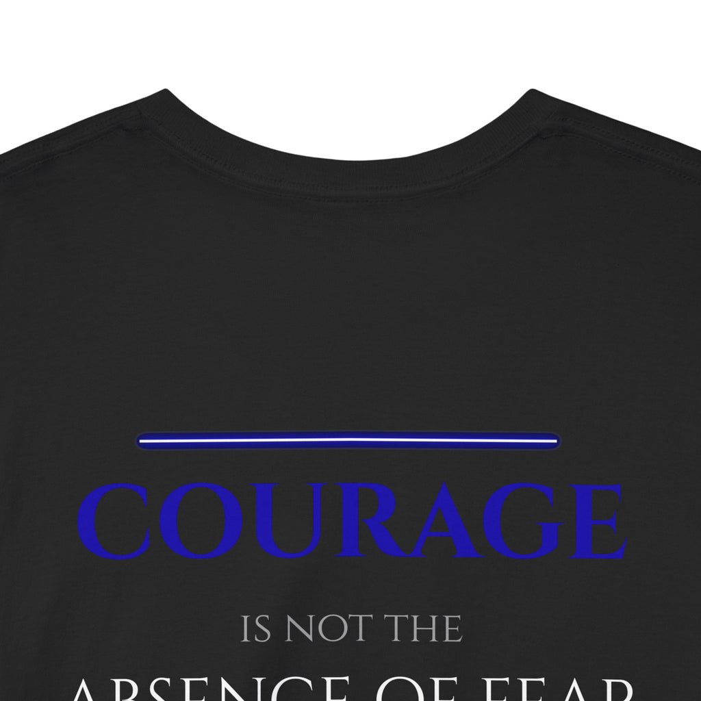 Thin Blue Line Courage Tee — Stand the Line Police Support Shirt
