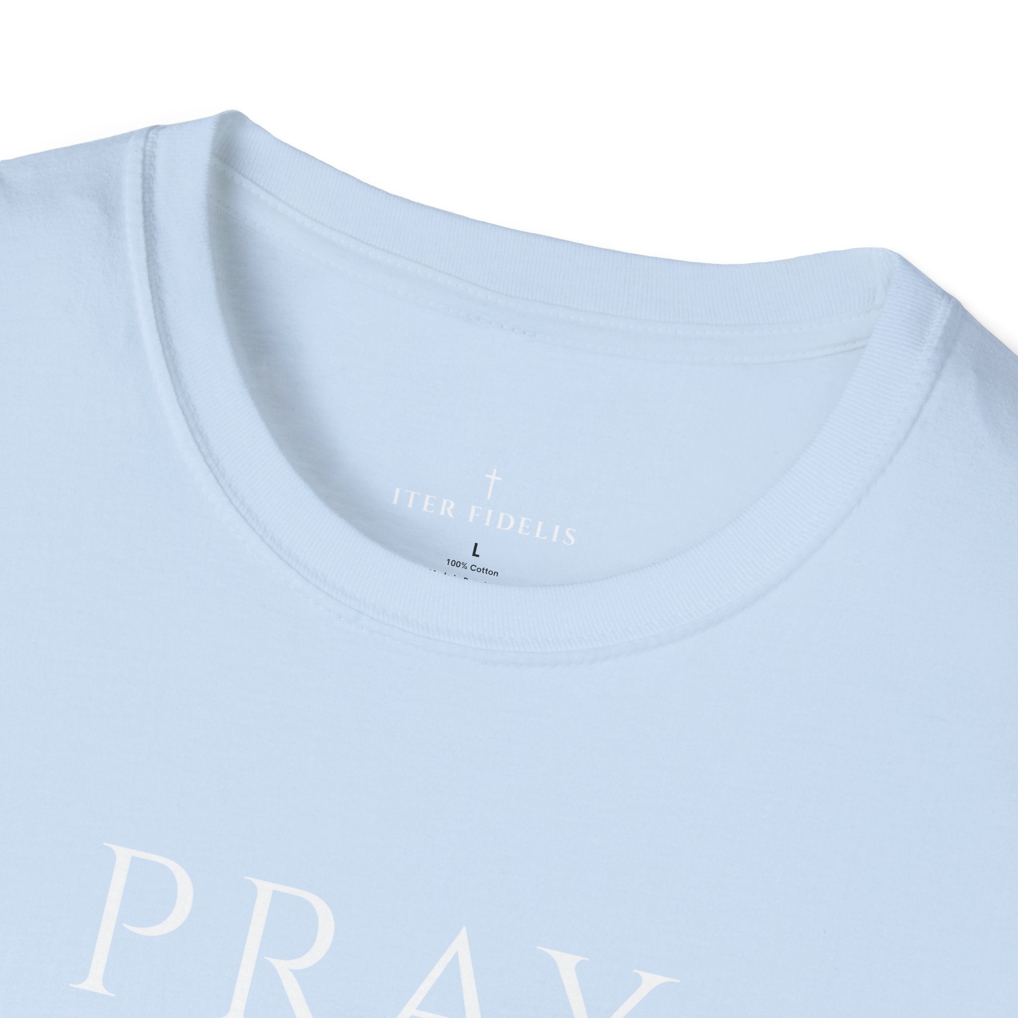Pray Trust Repeat Women's T-Shirt — Faith Inspirational Graphic Tee