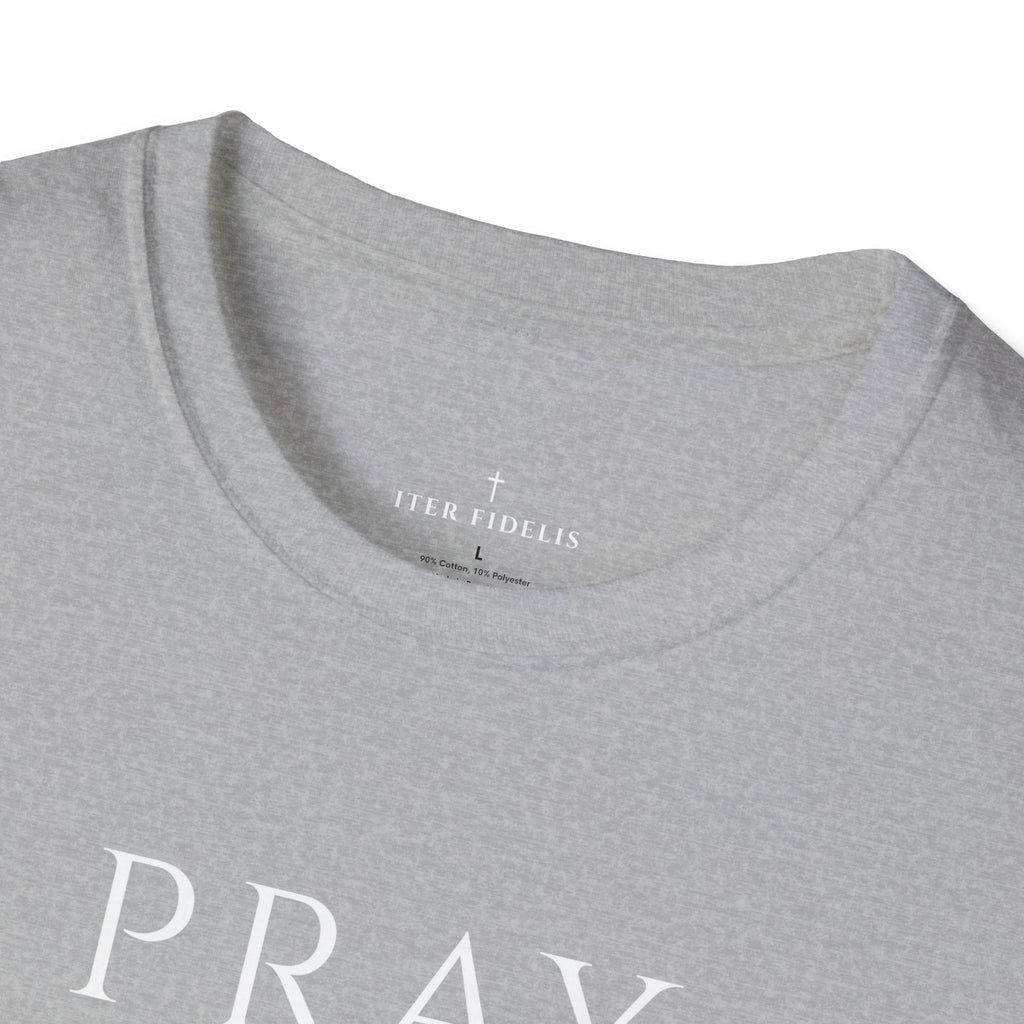 Pray Trust Repeat Women's T-Shirt — Faith Inspirational Graphic Tee