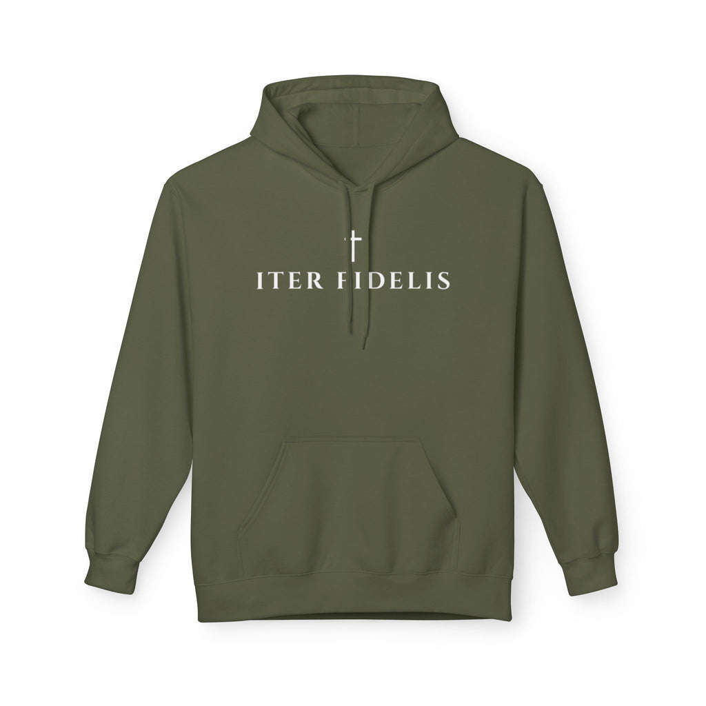 Christian Chi-Rho Hoodie — Iter Fidelis Faith Pullover