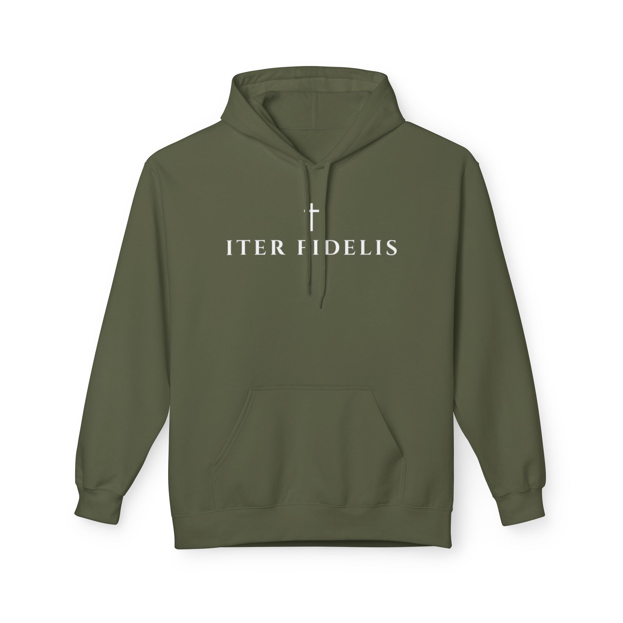 Christian Chi-Rho Hoodie — Iter Fidelis Faith Pullover