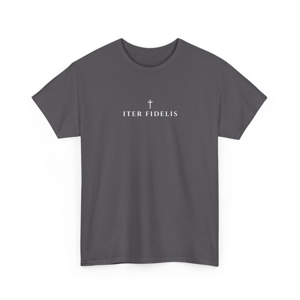 St. Benedict Medal design Tee | Ora et Labora, Iter Fidelis