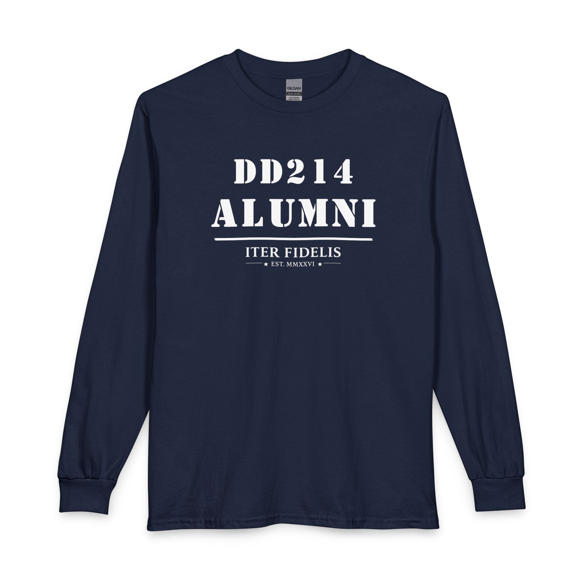 DD214 Alumni Navy Veteran T-Shirt — 'I Have Earned It' Military LS