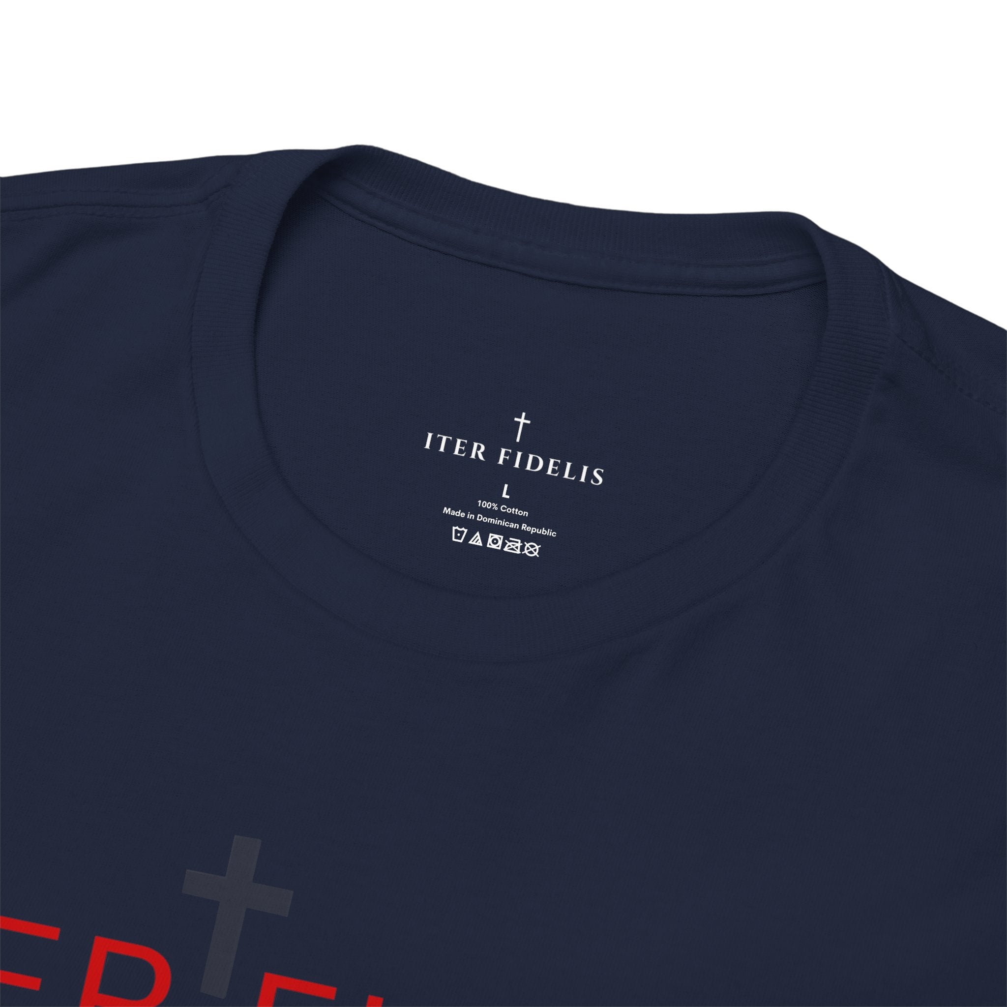 T-Shirt — "Iter Fidelis" Christian Tee: "Be Like Jesus" Inspirational Faith Shirt