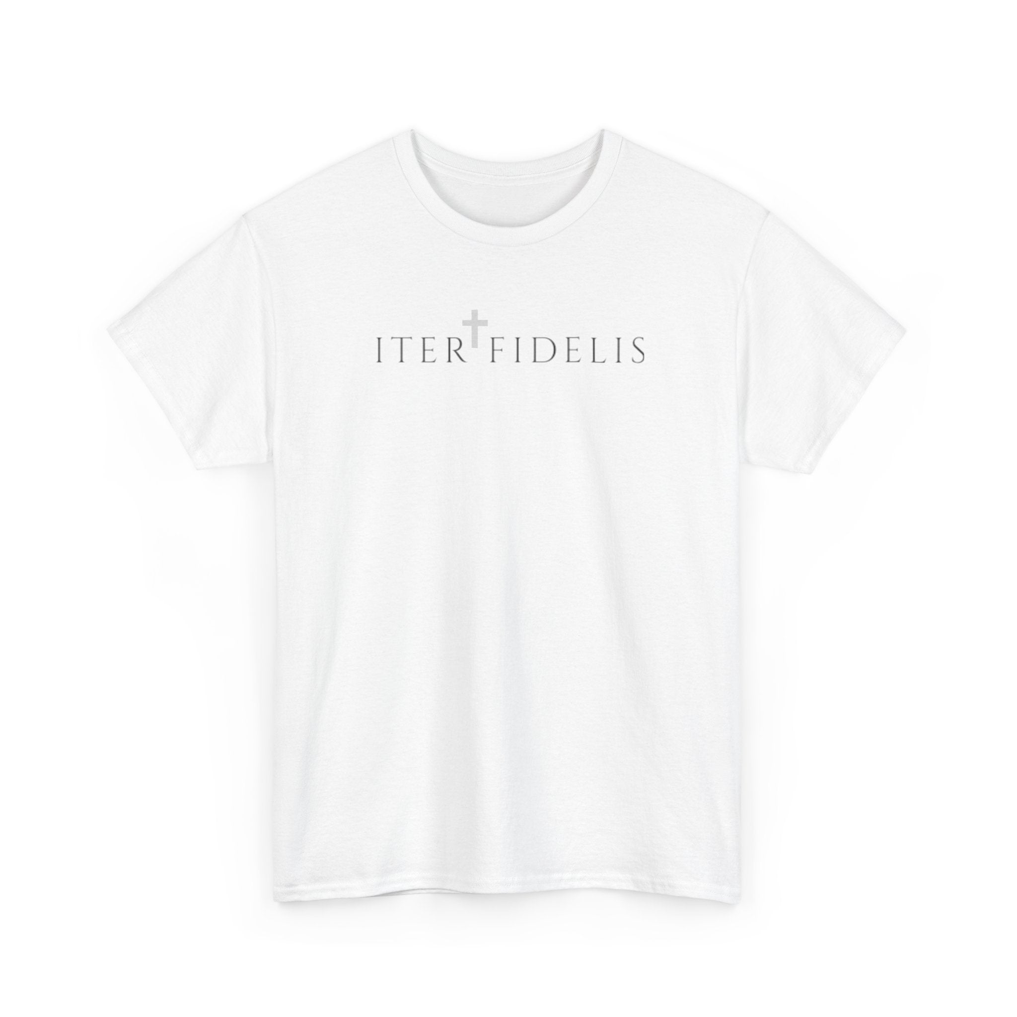 Christian Shield Tee — "Iter Fidelis" & Ephesians 6:16 Faith T‑Shirt