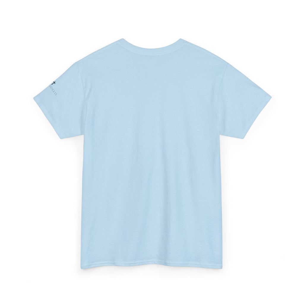 St. Agnes Crest Tee | Faithful Unto Death, Religious Cross T-Shirt