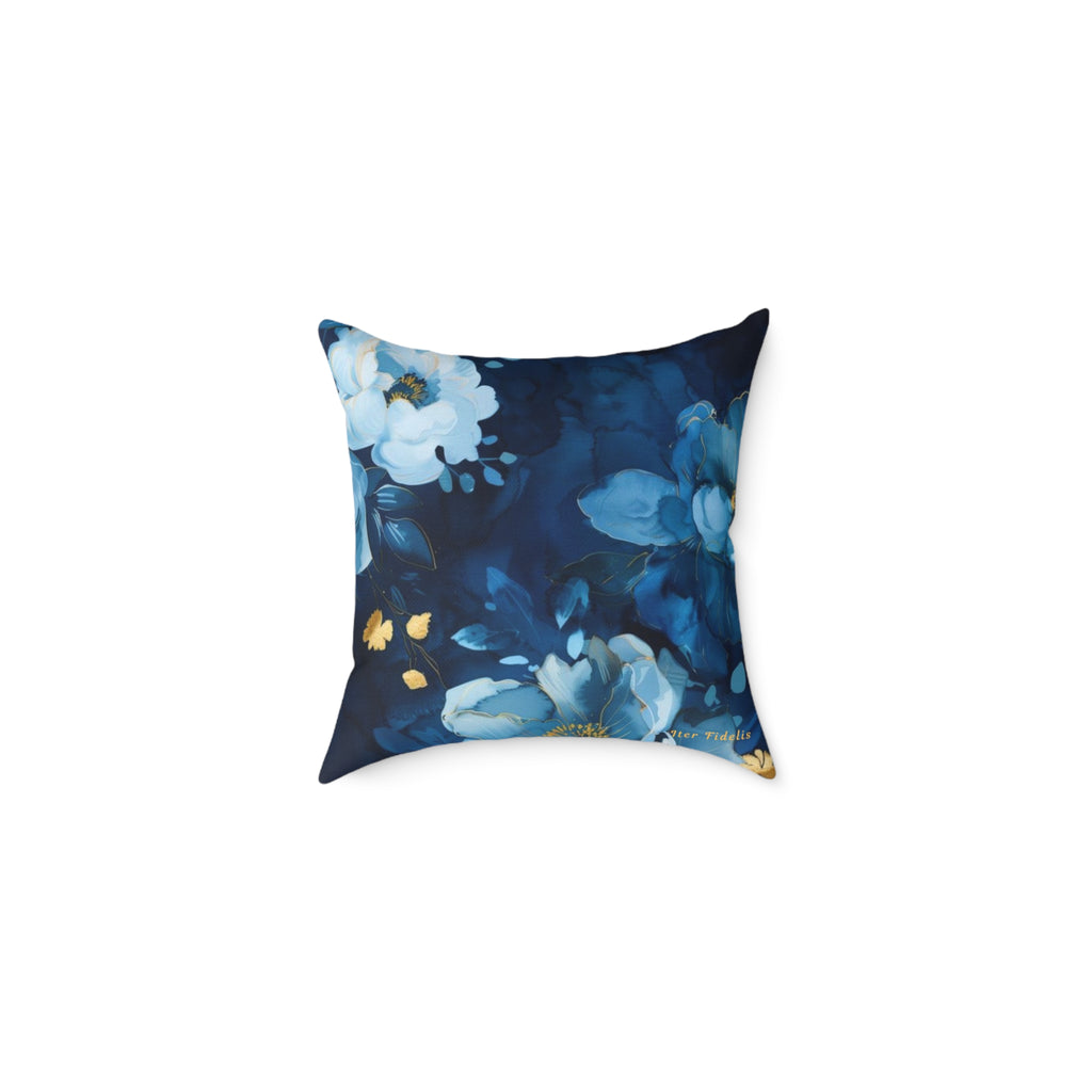 Midnight Bloom Iter Fidelis Throw Pillow