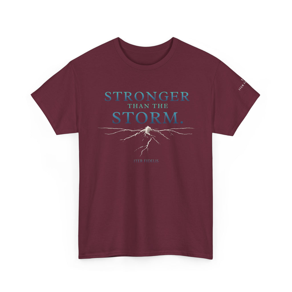 Stronger Than the Storm Tee — Inspirational Graphic T-Shirt