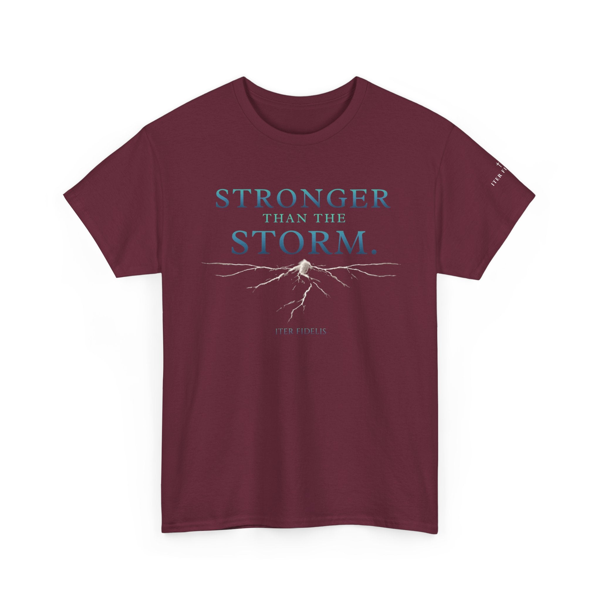 Stronger Than the Storm Tee — Inspirational Graphic T-Shirt