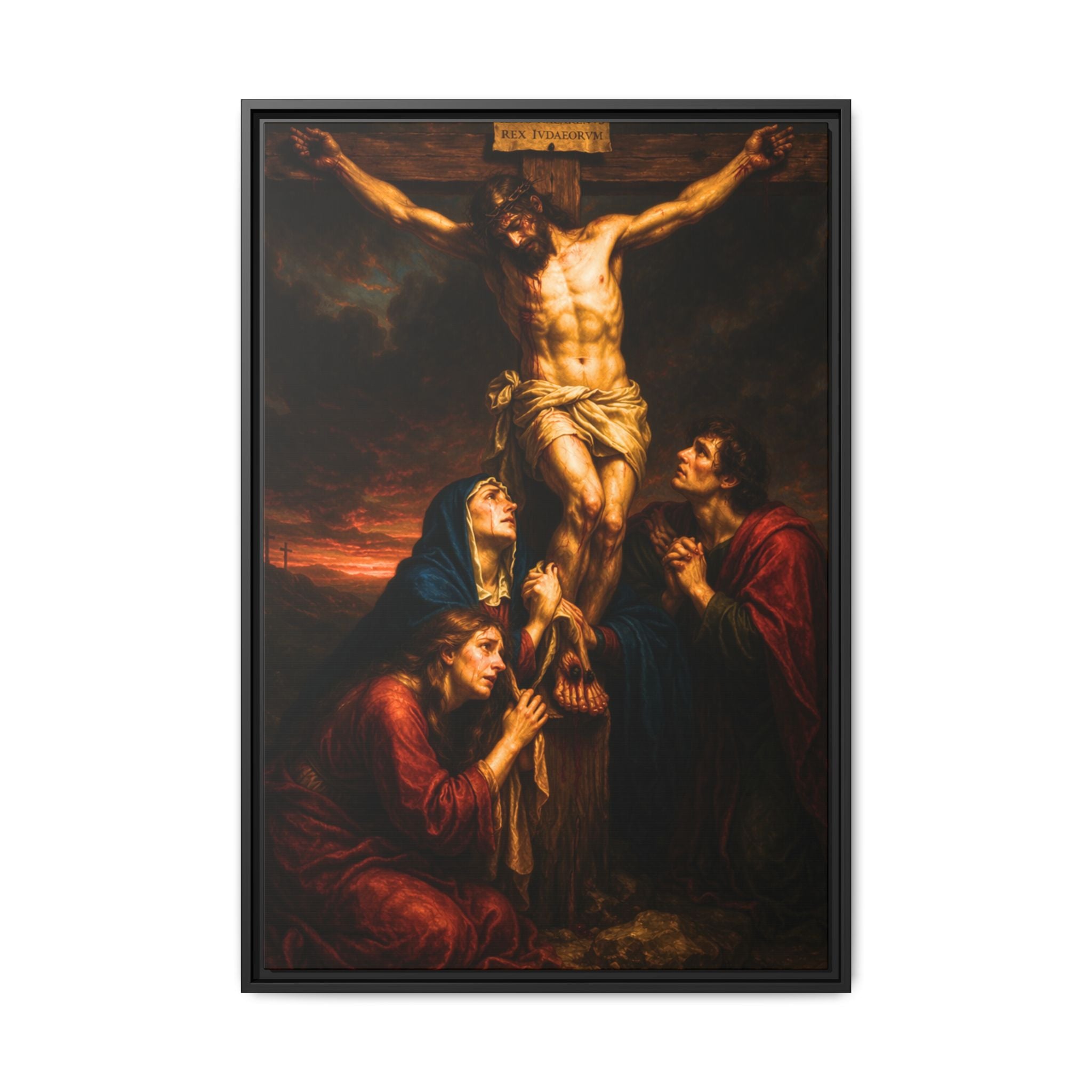The Crucifixion at Golgotha on canvas 24 x 36
