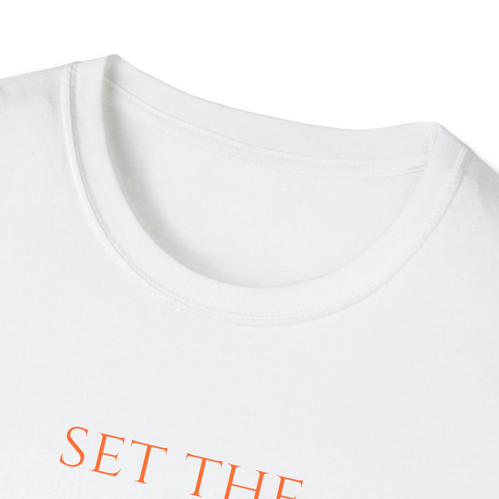 Set the World Ablaze Women's Inspirational T-Shirt — Minimal Typography Motivational Tee