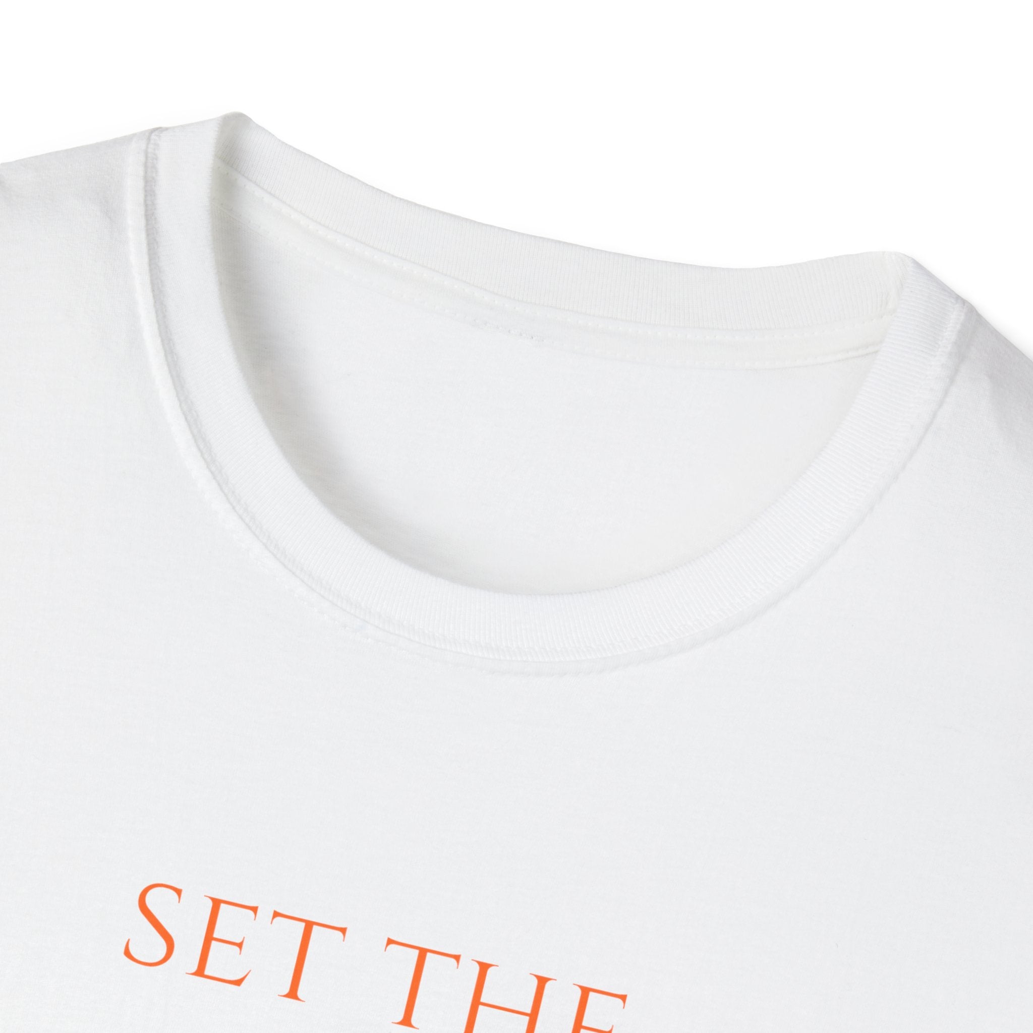 Set the World Ablaze Women's Inspirational T-Shirt — Minimal Typography Motivational Tee