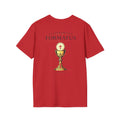 Iter Fidelis T-Shirt — 'In Sacramentis Formatus' Chalice Catholic Faith Tee