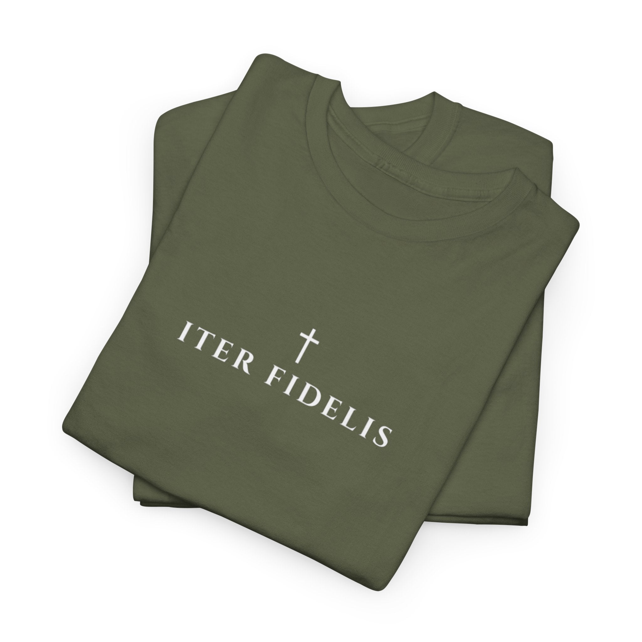 St. Benedict Medal design Tee | Ora et Labora, Iter Fidelis