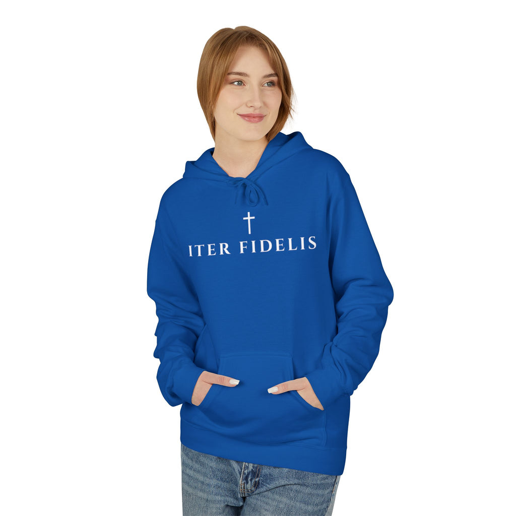 Christian Chi-Rho Hoodie — Iter Fidelis Faith Pullover
