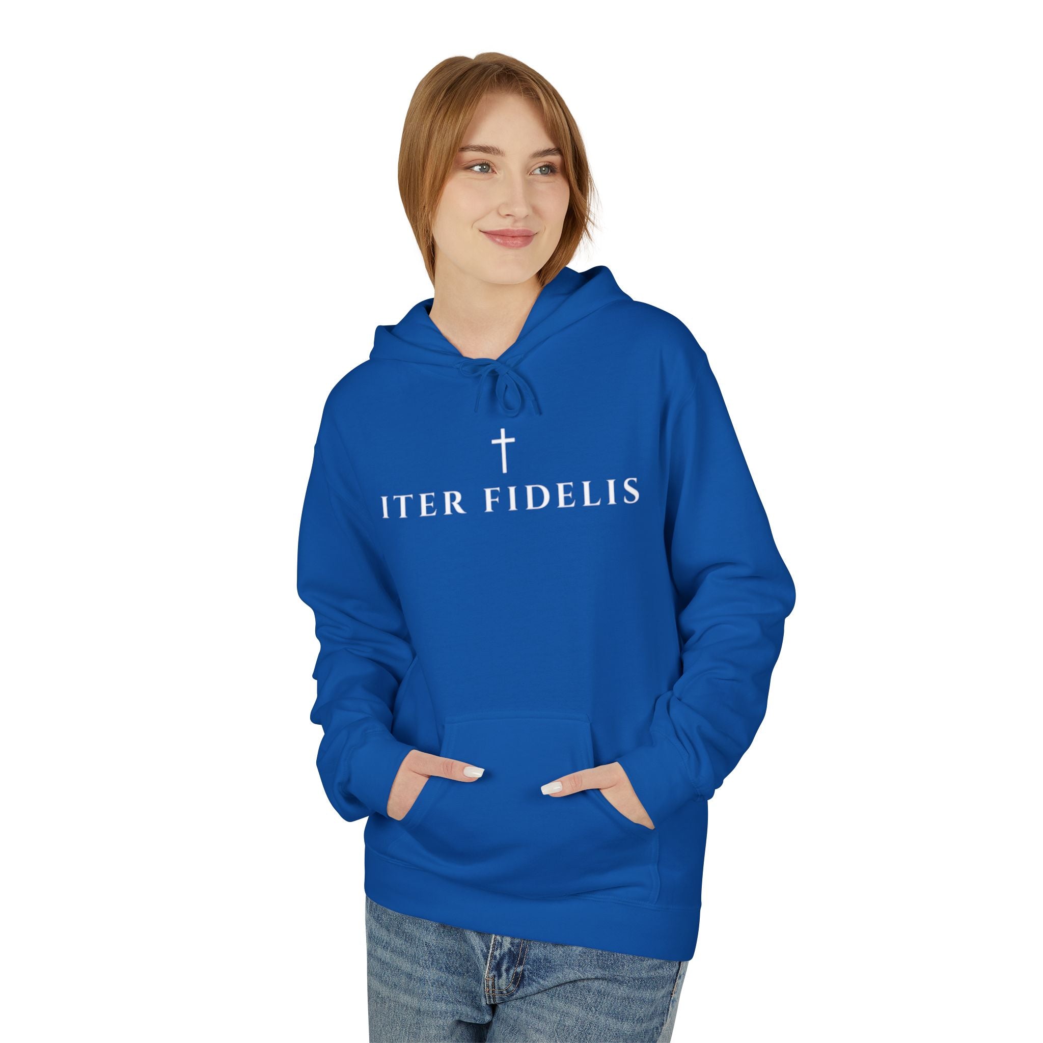 Christian Chi-Rho Hoodie — Iter Fidelis Faith Pullover
