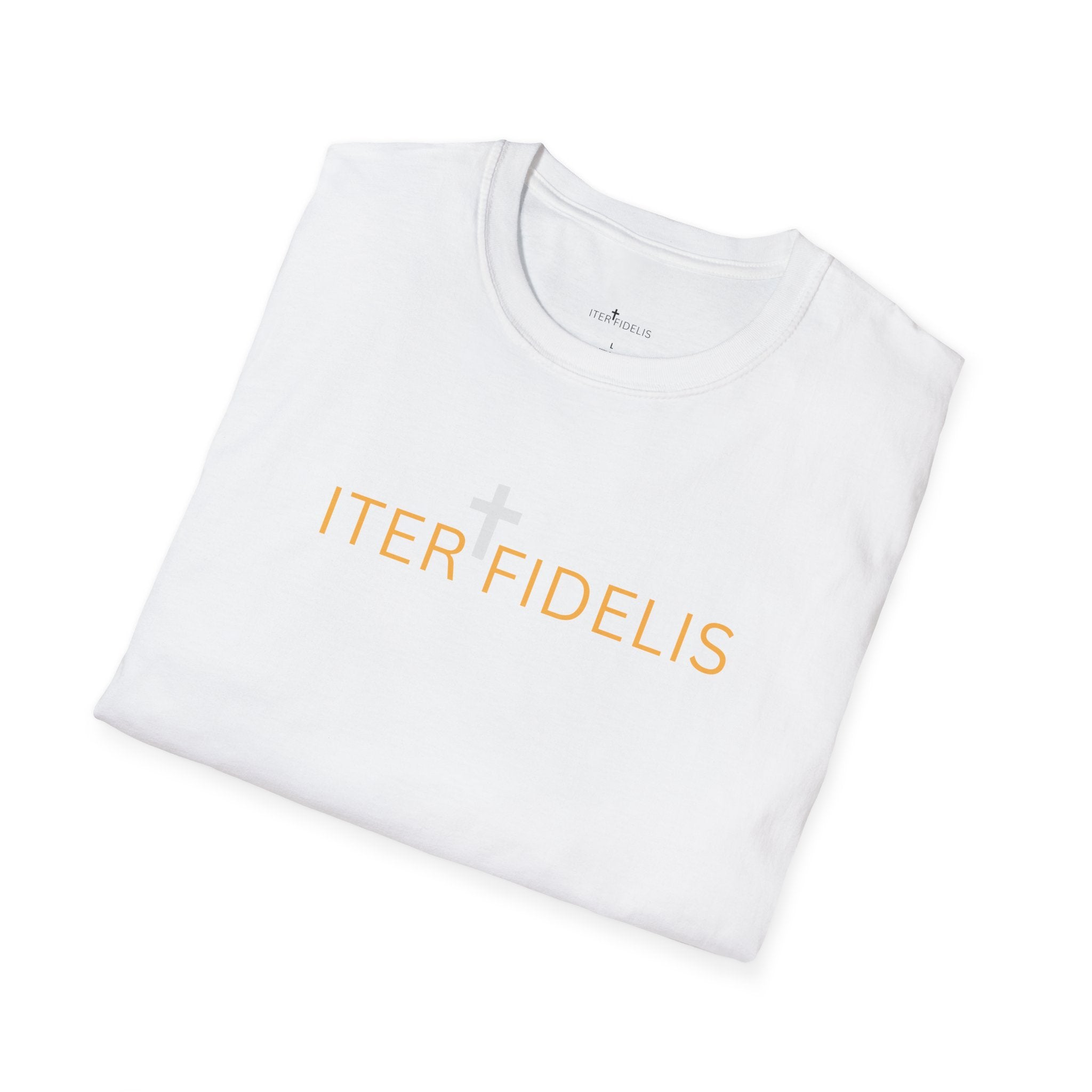 Iter Fidelis T-Shirt — 'In Sacramentis Formatus' Chalice Catholic Faith Tee