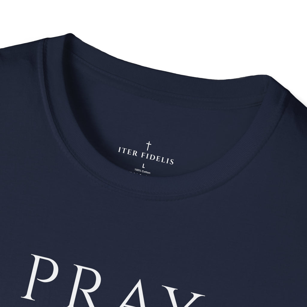 Pray Trust Repeat Women's T-Shirt — Faith Inspirational Graphic Tee