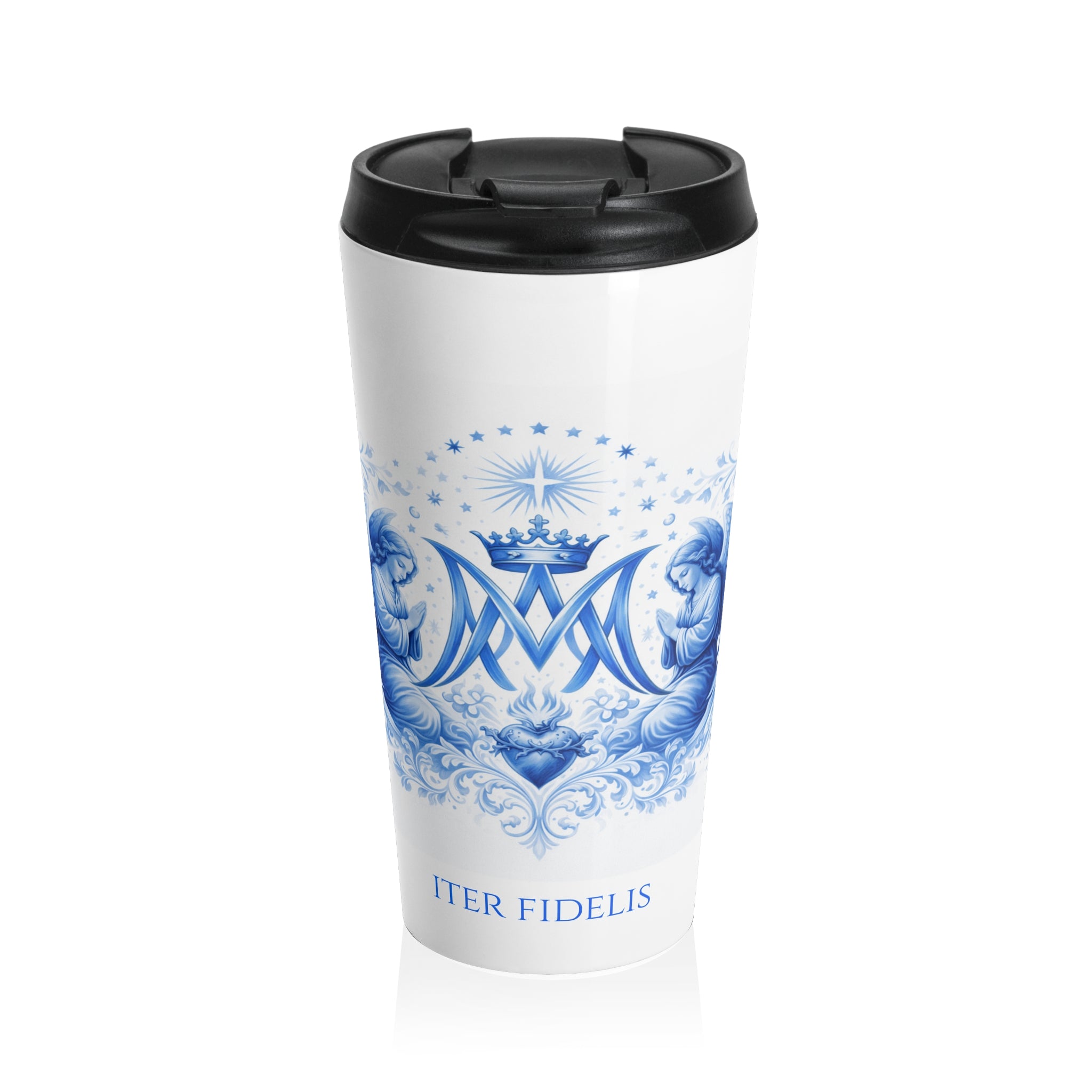 The Immaculata Mug — Iter Fidelis Stainless Steel Tumbler