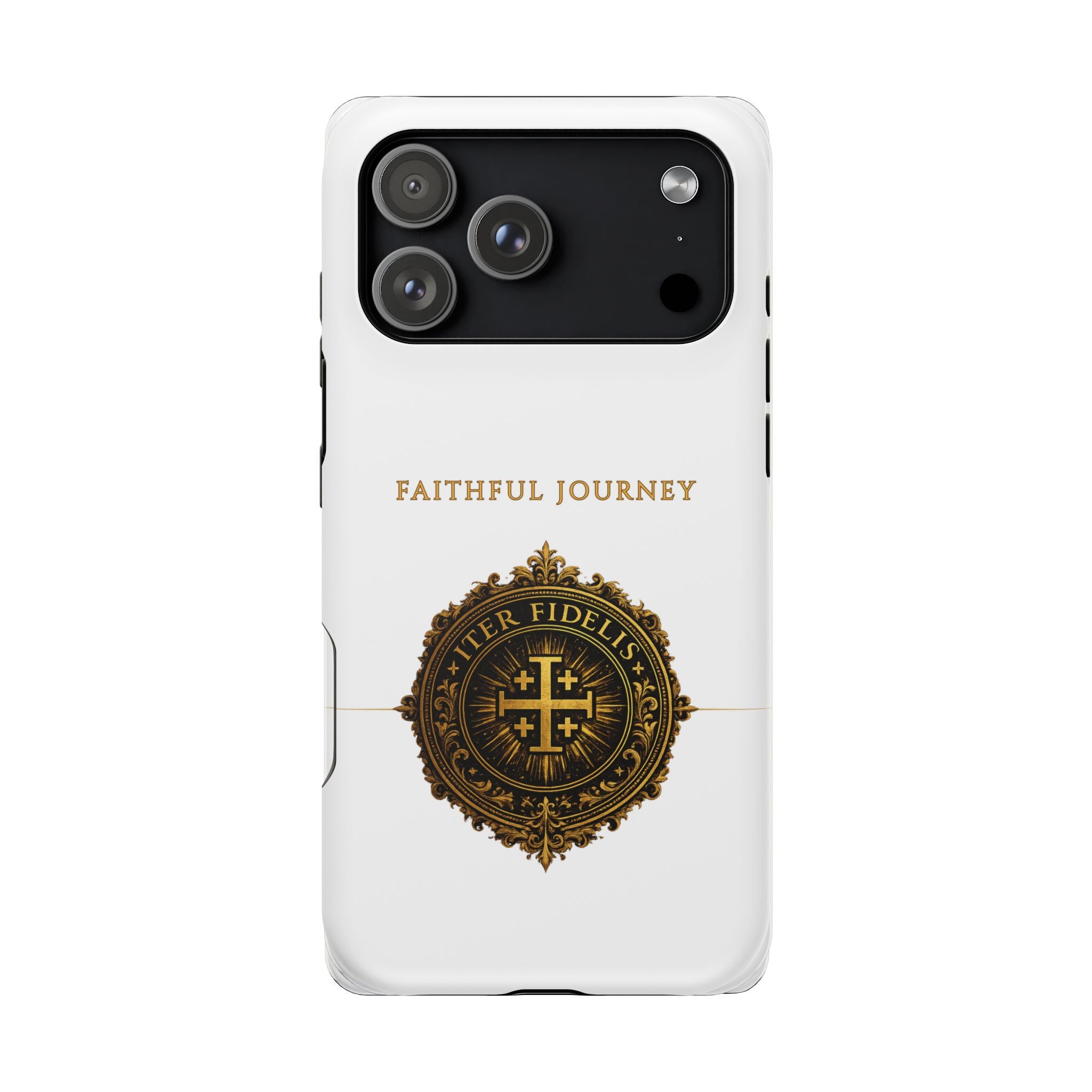 Faithful Journey Impact-Resistant Phone Case — 'Faithful Journey' ITER FIDELIS Seal