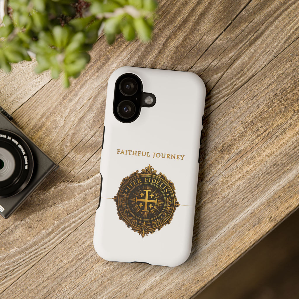 Faithful Journey Impact-Resistant Phone Case — 'Faithful Journey' ITER FIDELIS Seal