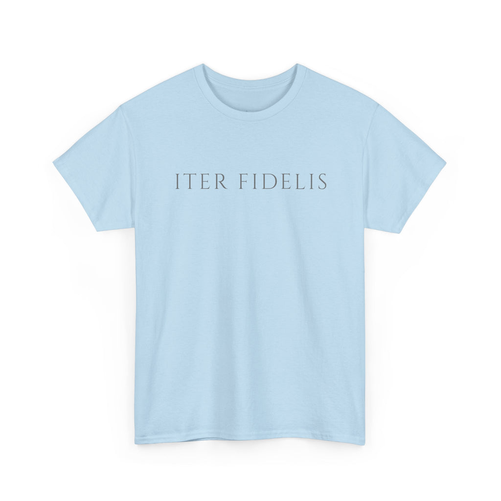 T-Shirt — Iter Fidelis Minimalist Adoration Graphic Tee