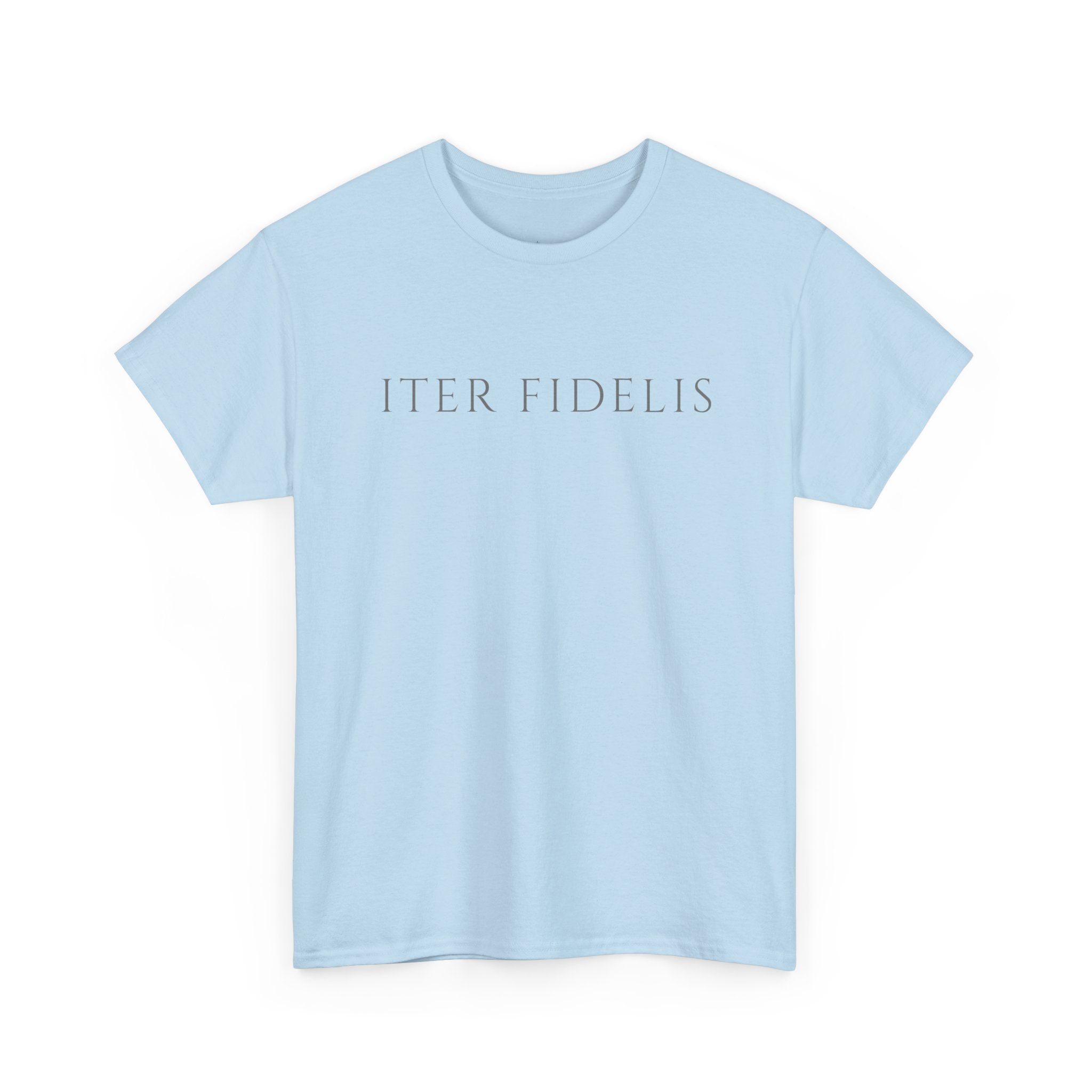 T-Shirt — Iter Fidelis Minimalist Adoration Graphic Tee