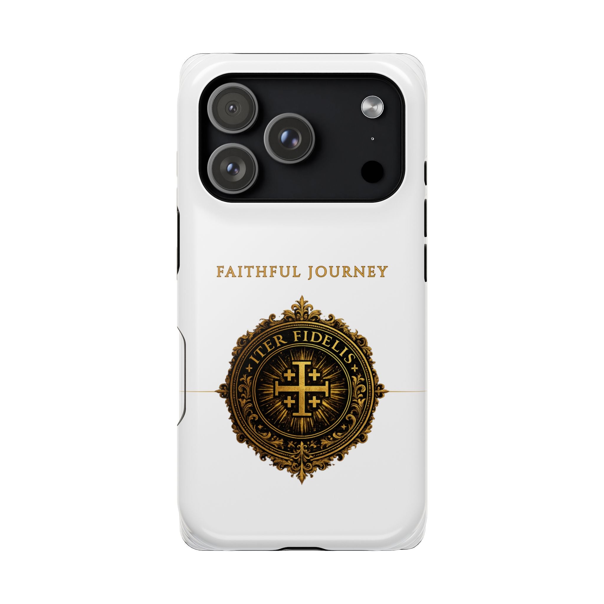 Faithful Journey Impact-Resistant Phone Case — 'Faithful Journey' ITER FIDELIS Seal
