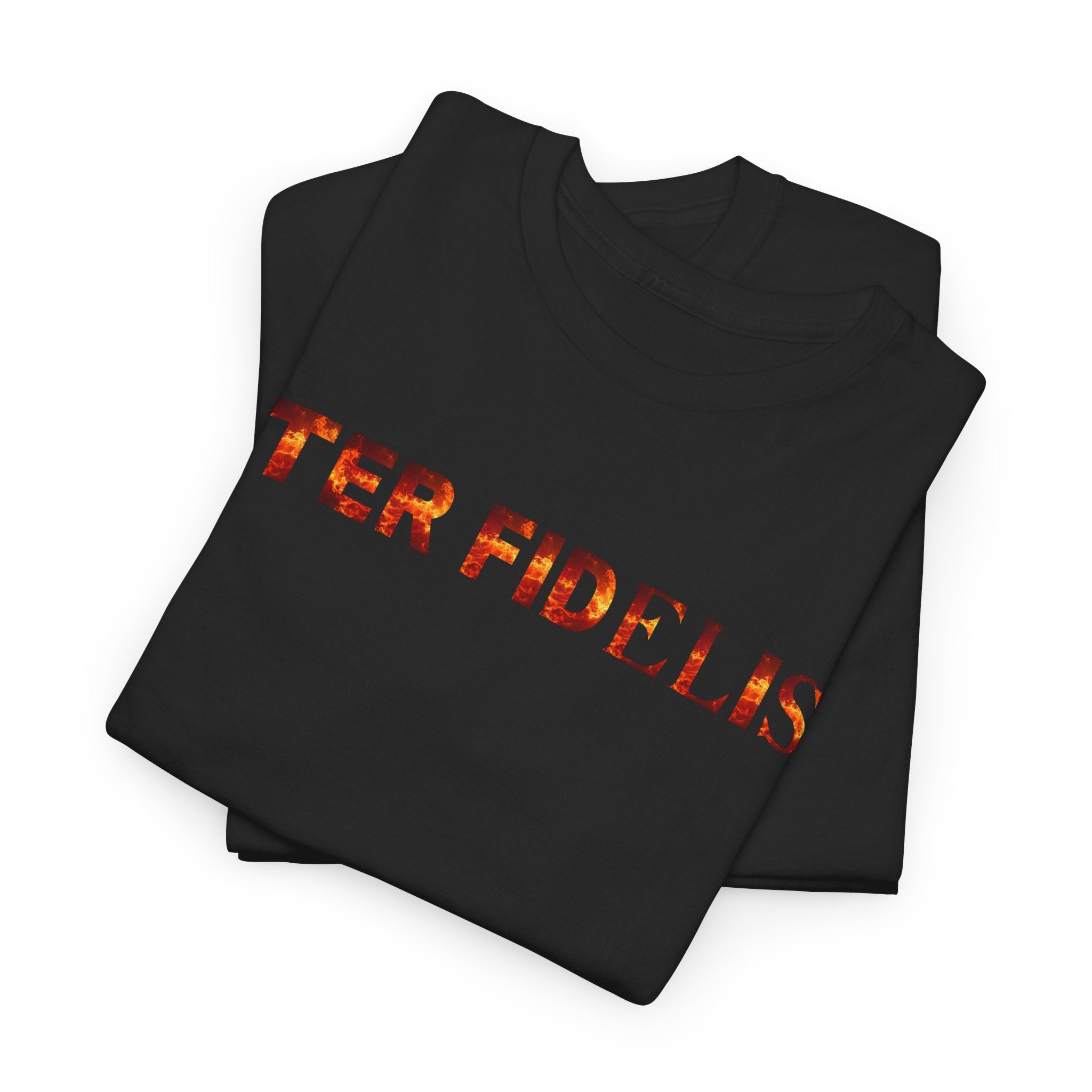 Protect the Innocent Tee — 'Iter Fidelis' Flame Guardian Graphic T-Shirt